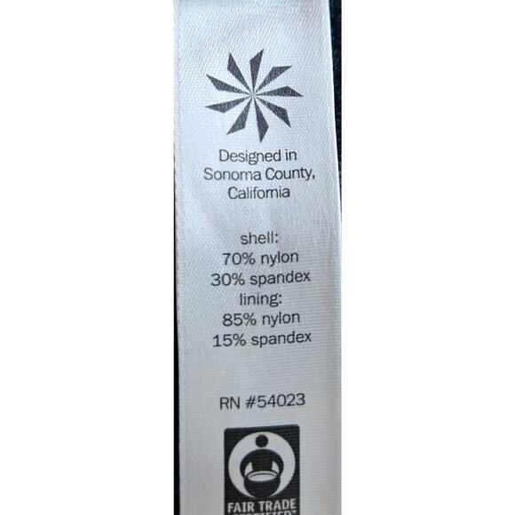 Athleta Stealth Adjustable Keyhole Athletic Black Sports Bra Women's Size Medium - Picture 5 of 6